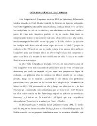 TRABAJO SOBRE IVÁN TURGUENEV