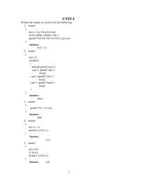 C 200 objective type questions
