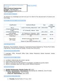 Saketh resume main job