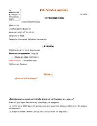 Fisiología Animal Temas 1-3 - Apuntes de Fisiología Animal | Docsity