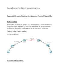 Static Routing and Dynamic Routing Tutorial