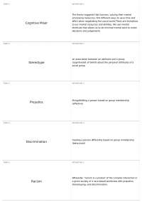 Unit 2 | PSY 235 - Social Psychology