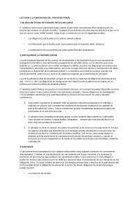 Procesal penal leccion 2 - Apuntes de Derecho Procesal - Docsity