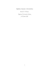 Algebra Lineare: Esercizi e Soluzioni - Prof. O'grady