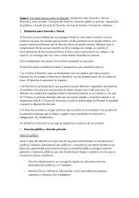 Principios básicos del Derecho: Derecho Público y Derecho Privado - Prof. Ojeda