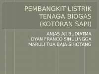 191218 pembangkit listrik tenaga biogas (kotoran sapi)