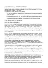 Riassunto Storia della musica occidentale vol.1 - Cimagalli, Carrozzo + alcuni capitoli del secondo volume