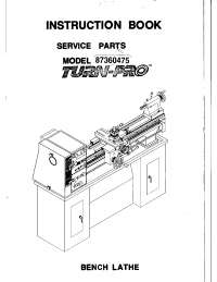 Turn Pro 14x40 Lathe Manual