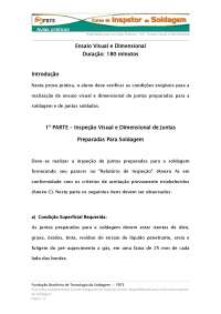 Ensaio visual e dimensional