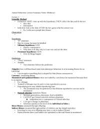Lecture summary notes midterm 1