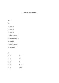 Academic vocabulary UNIT 6 THE PAST - Apuntes de Idioma Inglés - Docsity