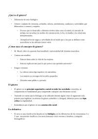 Sociologia. tema El Género - Apuntes de Sociología Económica - Docsity