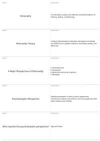 Final #1 | PSYC 101 - INTRO TO GENERAL PSYCHOLOGY - Docsity