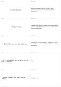 Understanding Eating Disorders: Types, Causes, and Prevention