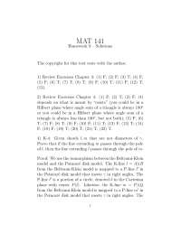 Euclidean Geometry exercise solutions 8