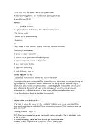 Apuntes uso del ingles - Apuntes de Idioma Inglés - Docsity