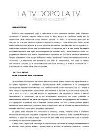 La tv dopo la tv - Riassunto