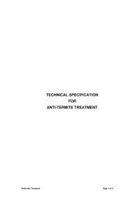 Anti Termite Treatment Docsity