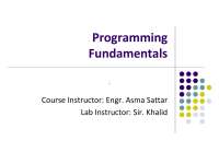 Programming fundmental