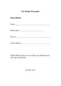 For media personals used to get information from reporters