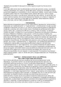Brevi appunti "Il potenziamento umano" - Laura Palazzani