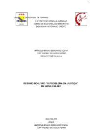 RESUMO DO LIVRO O PROBLEMA DA JUSTIÇA