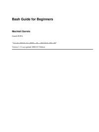 Guia de programação Bash para inciantes