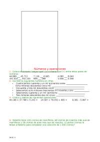Repaso de matemáticas primaria - Apuntes de Matemáticas - Docsity