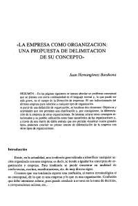 LA EMPRESA COMO ORGANIZACION