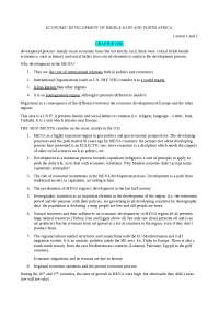 Economic development of middle east and north africa - Docsity