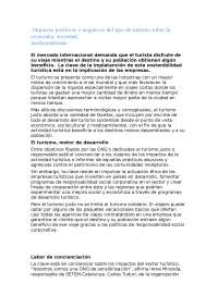 Impacto del turismo en economía, sociedad y medio ambiente: rol de la RSC - Prof. Iranzo