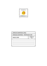 Lenguaje audiovisual - Apuntes de Comunicación Audiovisual - Docsity