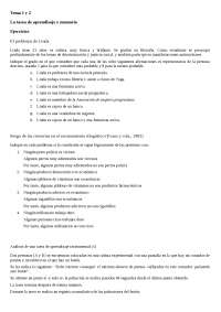 La tarea de aprendizaje y memoria - Apuntes de Psicología del ...