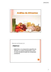 Análise de Alimentos