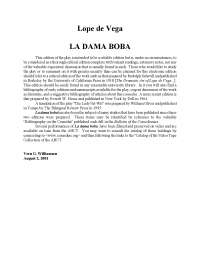 Lectures Obligatòries La Dama Boba De Lope De Vega Monografías Ensayos De Historia Del Arte Docsity