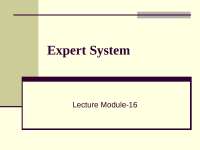 Expert Systems: Architecture, Knowledge Representation, and Applications