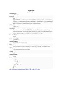 Picaridin inhibitors - Docsity
