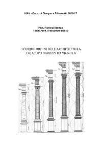 i cinque ordini dell'architettura