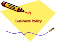 Business Policy Presentation