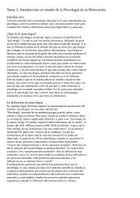 Psicología de la Motivación Tema 1 - Docsity