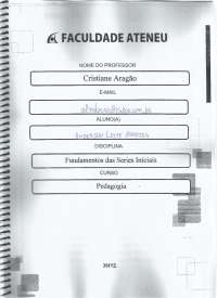 Fundamentos das Séries iniciais