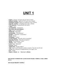 UNIT 1 ENGLISH - Apuntes de Idioma Inglés | Docsity