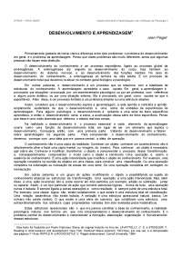 psicologia do desenvolvimento segundo piaget