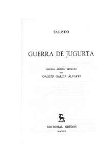 ARCAÍSMOS Y FIGURAS "LA GUERRA DE YUGURTA"
