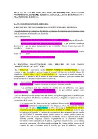TEMA 1: LAS CONCEPCIONES DEL DERECHO: FORMALISMO, POSITIVISMO NORMA