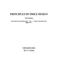 principles and concepts of smile designing aesthetic dentistry conservative and endodontics