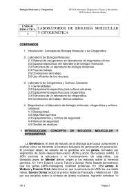 Laboratorio de biología molecular y citogenética