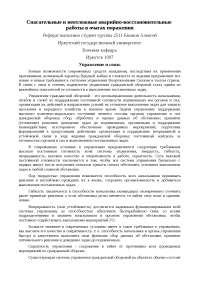Спасательные Работы Курсовая Спасательные Работы Курсовая