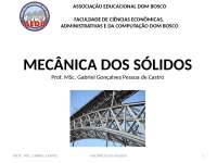 Aula U1 - Mecânica dos Sólidos