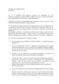 Trabalho sobre o Código de Ética 1